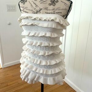 Edikted - Size M white ruffled romper